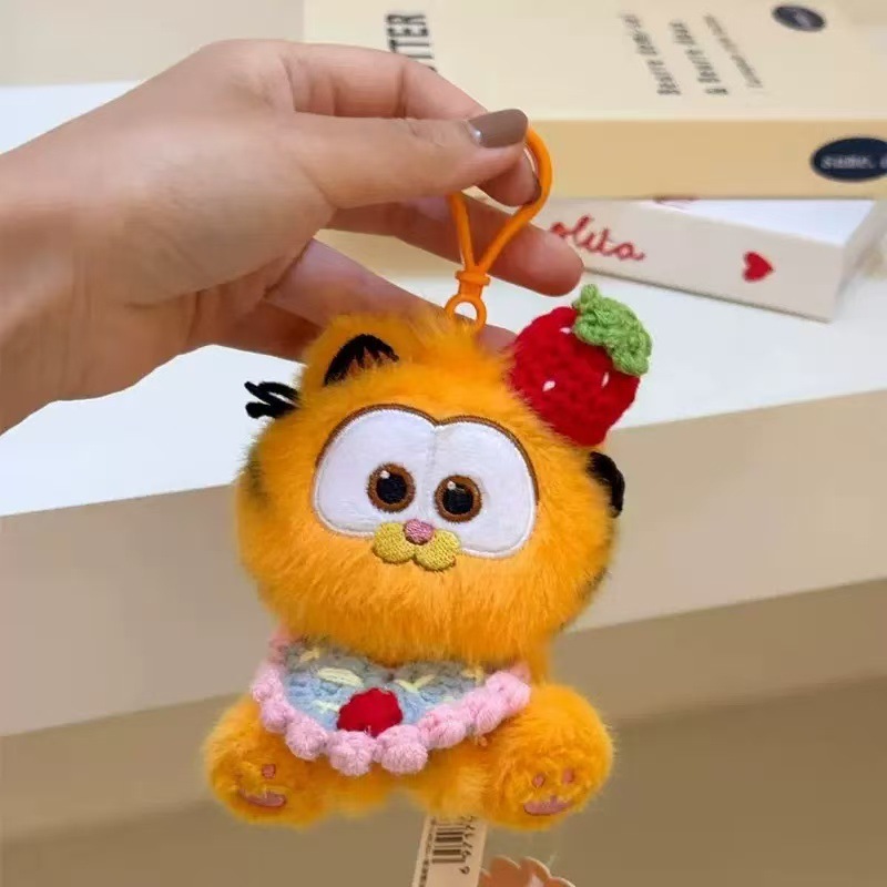 正版加菲猫毛绒公仔挂件卡通玩偶情侣书包钥匙扣挂饰娃娃玩具批发|undefined