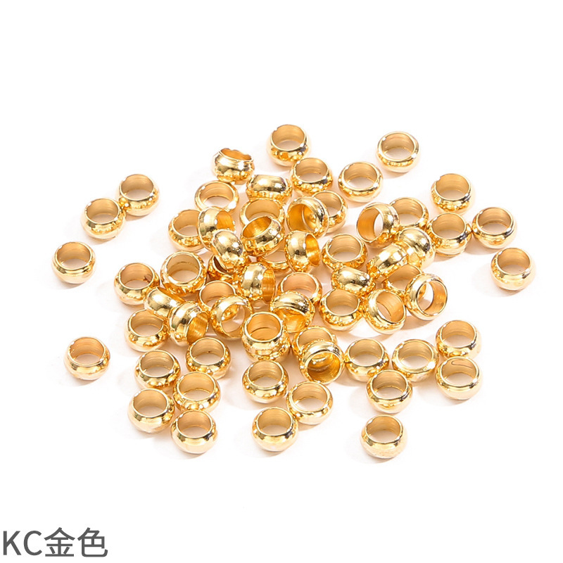 Diyアクセサリー製作材料部品銅製七色位置決めビーズブレスレットビーズ位置決めボタンクロスボーダー