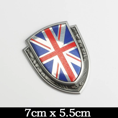 Other Car Modifications French Flag Metal Stickers, Patriotic - silveruk-flag