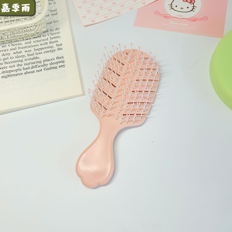 高見え可愛いクマバッグコームシリーズ 6004 マカロンハンギングカード レディース理美容コーム フラットコーム カーリーヘアコーム|undefined