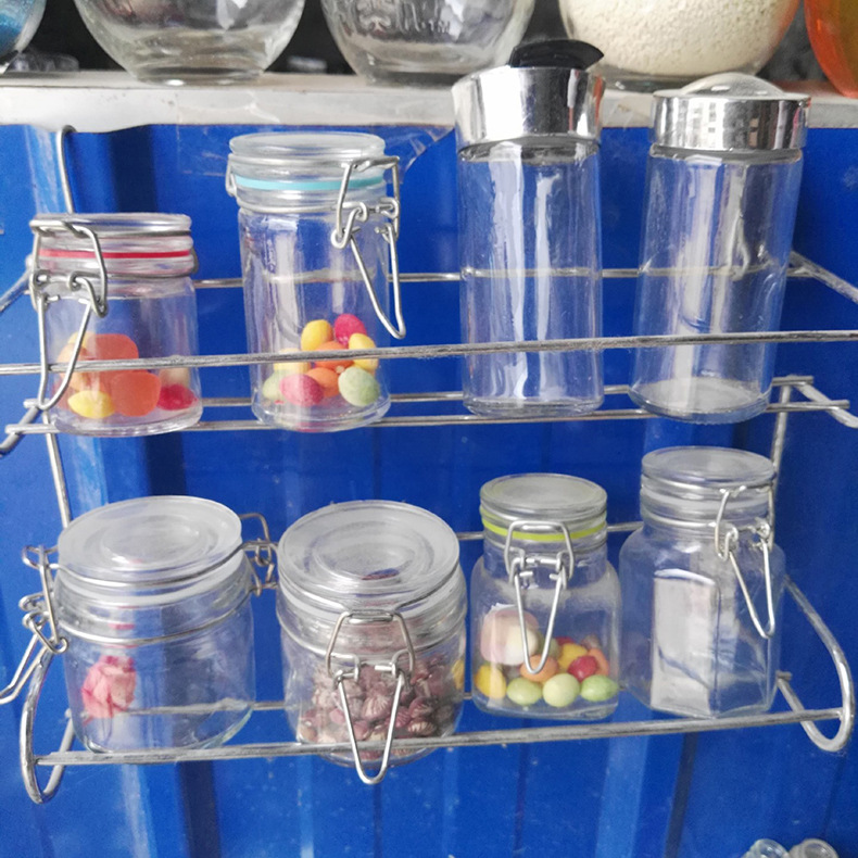 厂家销售玻璃储物罐批发厨房杂粮食物收纳储物罐茶叶罐玻璃密封罐