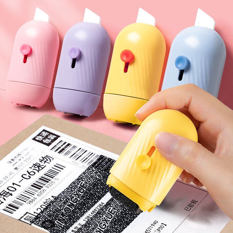 Qianhui Confidentiality Seal Ceramic Blade Roller Unboxing Modifier Shielder Garbled Seal Stamp Name Seal