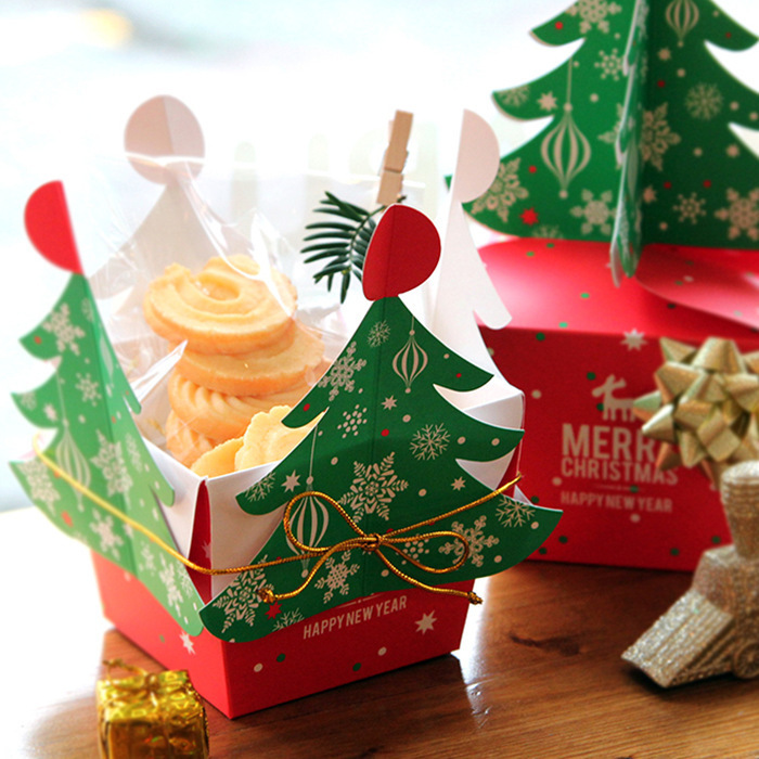 クリスマスギフト包装ギフトボックスカートンクリスマスツリーアップルボックス包装ボックスピンフルーツボックスキャンディーケーキボックス|undefined