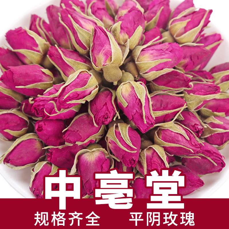 Wholesale Shandong Pingyin Rose Tea Bulk New Double Red Rose Big Dried Rose Herbal Tea Canned
