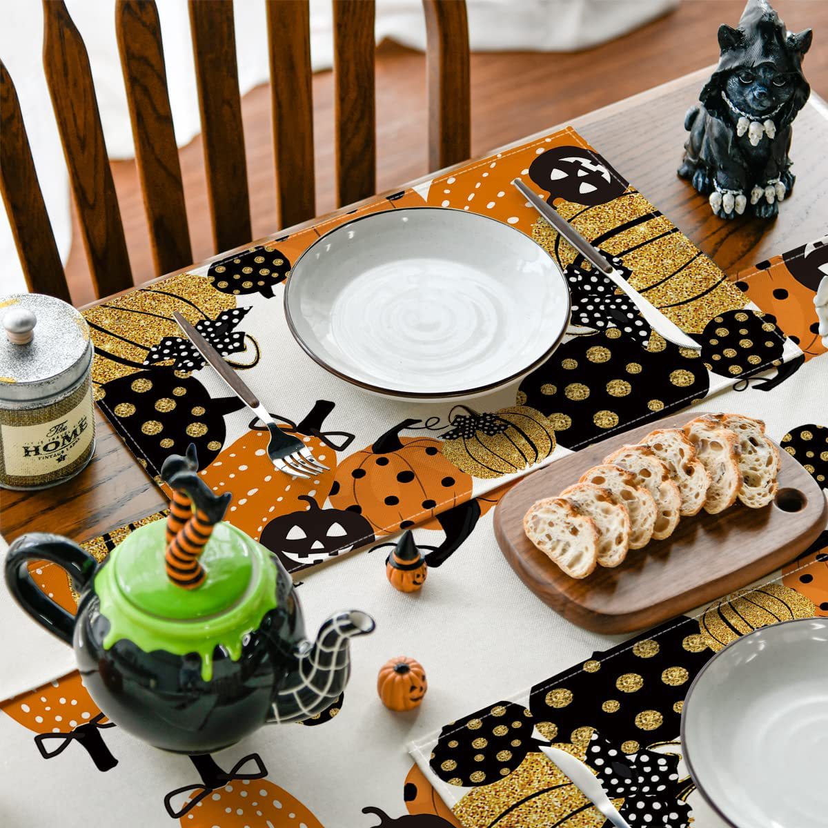 110g Weight Tablecloths Home Textiles & Decor Type tablecloth Event & Party Supplies 1 Piece, 1 Set Quantity Casual, Party Occasion Linen Material Halloween, Day of the Dead Festival Skull Pattern Funny Style Halloween Day Of The Dead Funny Skull Linen Casual Party Tablecloth Party Supplies Tableware 1 Piece 1 Set 9
