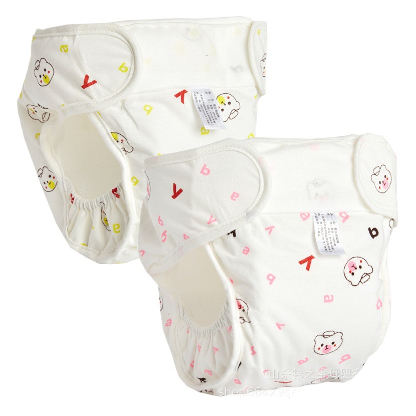 Pantalones de pañales para bebés bolsillo impermeable recién nacido de algodón puro lavable anti-fuga lateral mesón cinturón de fijación pantalones de entrenamiento para bebés