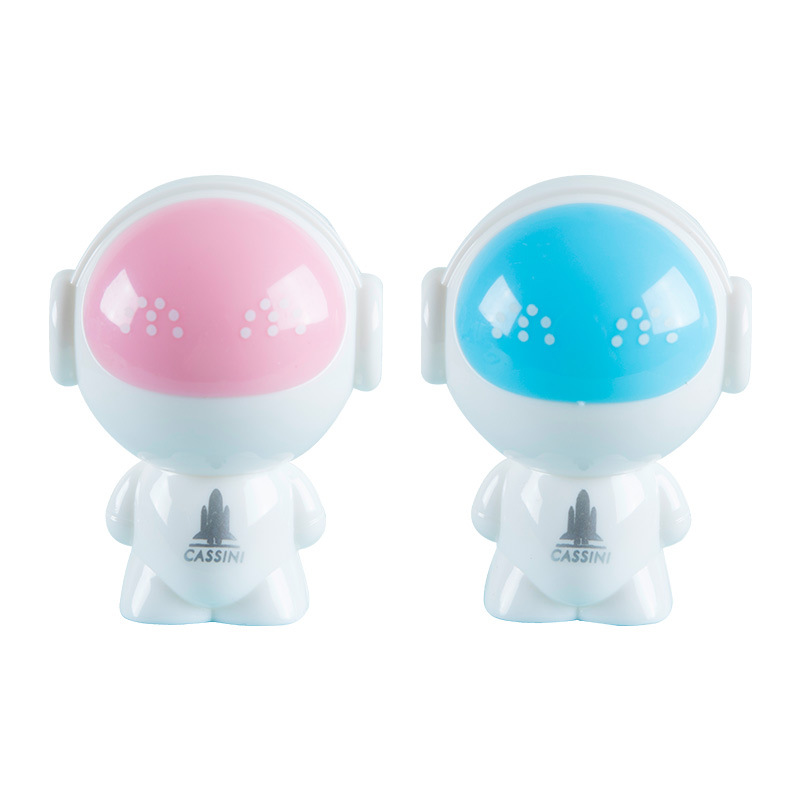 1901 astronauta Sacapuntas de lápiz Sacapuntas de plástico de dibujos animados lindo forma creativa sacapuntas estudiante niños Juguetes