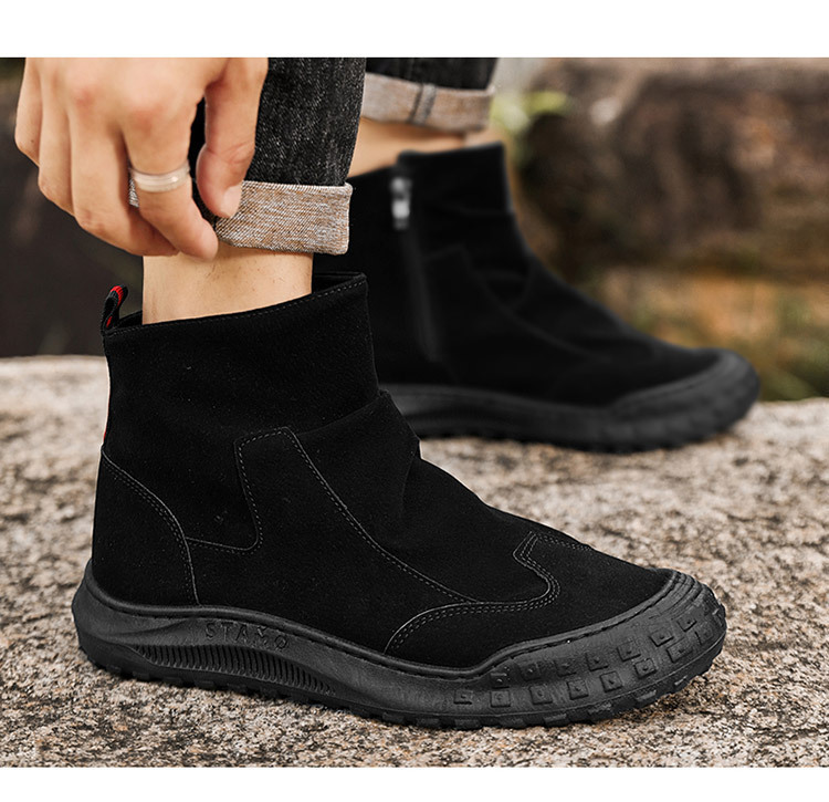 Chaussures de travail spéciales pour hommes, grandes tailles, bottines montantes Martin, nouveauté automne, respirantes, antidérapantes, chaussures de sécurité décontractées pour hommes_voghion.com