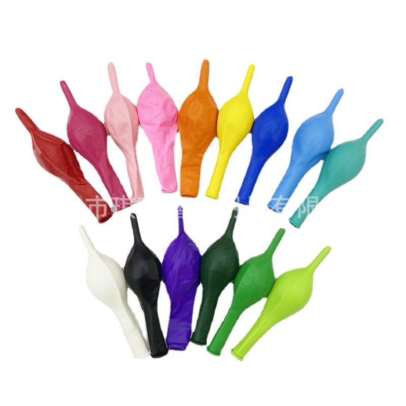 Globos con Cola de 10 Pulgadas para Fiestas, Color Sólido