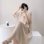 春季过膝薄款宽松家居服