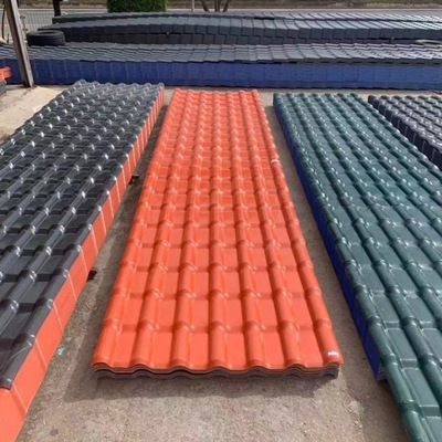 Resin tile Manufactor Synthesis resin To fake something antique Roof decorate Roofing villa Dripping water Plastic Steel tile