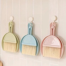 家用桌面迷你扫把儿童小扫把带簸箕套装键盘清洁刷桌面杂物清扫刷