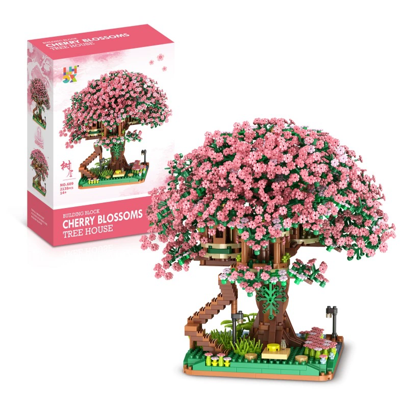 Конструктор Building Block Tree House, набор из мелких деталей, 23×15×7 см, подарочная игрушка