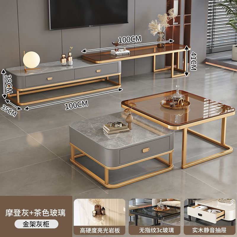 北欧岩板新款茶几客厅家用轻奢茶几小户型简约现代极简沙发小桌子|undefined