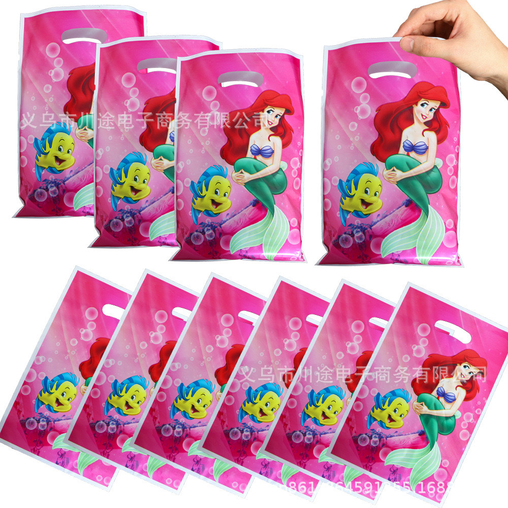 Fábrica directa bolsa de regalo de dibujos animados para niños fiesta de cumpleaños bolsa de regalo película perlada bolsa de regalo PE ahora