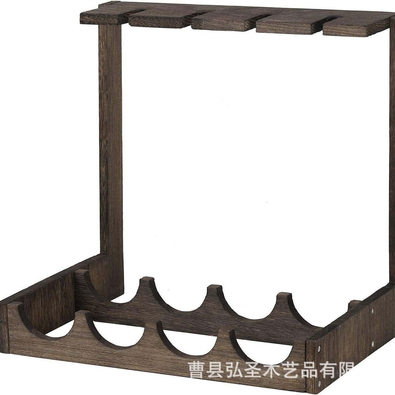 Nuevo estilo transfronterizo estilo country americano copa colgante boca abajo estante de almacenamiento de botellas de vino de escritorio retro estante de almacenamiento de vino al por mayor