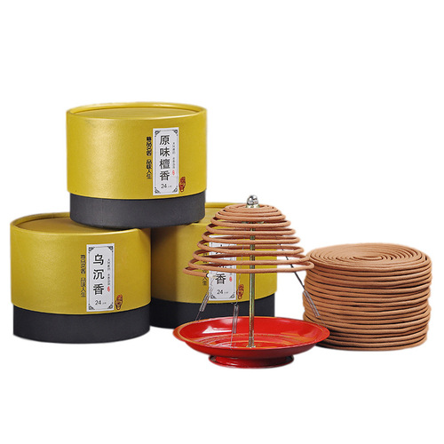 12-hour plate of fragrant wormwood deodorization, and purifying the air Laoshan sandalwood for Buddha indoor aromatherapy 24-hour plate
