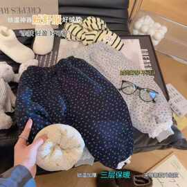 儿童三层夹棉加绒加厚神裤一条过冬秋冬儿童保暖裤600-800克