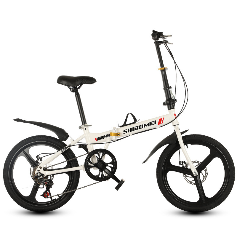 20-inch Disc Brake Variable Speed Vehicle Adult Folding Bicycle for Primary and Secondary School Students Road All-in-One Wheel Bicycle