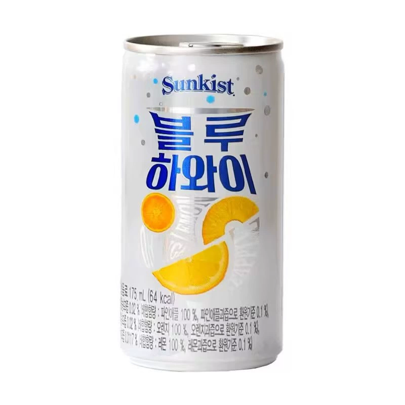 Южная Корея импортированная sunkist новаторский виноградный напиток фруктовый вкус напитки<консервированные> мини банки 175 мл