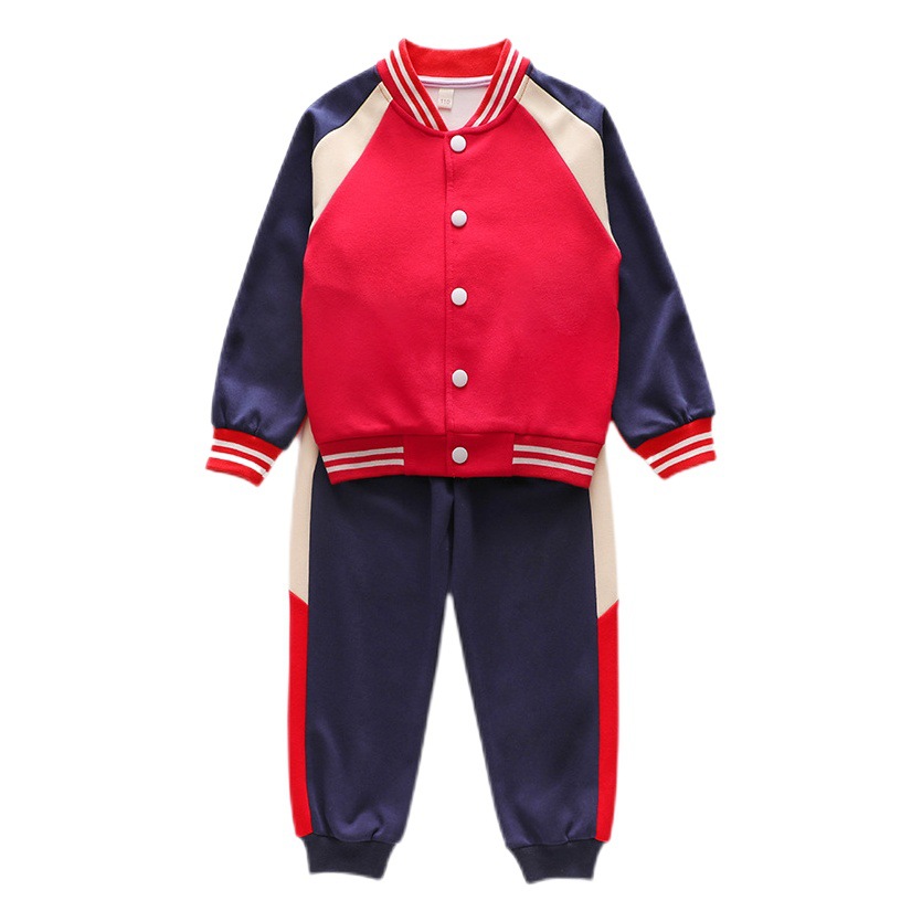 Spring and Autumn sports suit boys and girls kindergarten Garden clothes three-piece primary school student class clothes School uniform autumn and winter suit