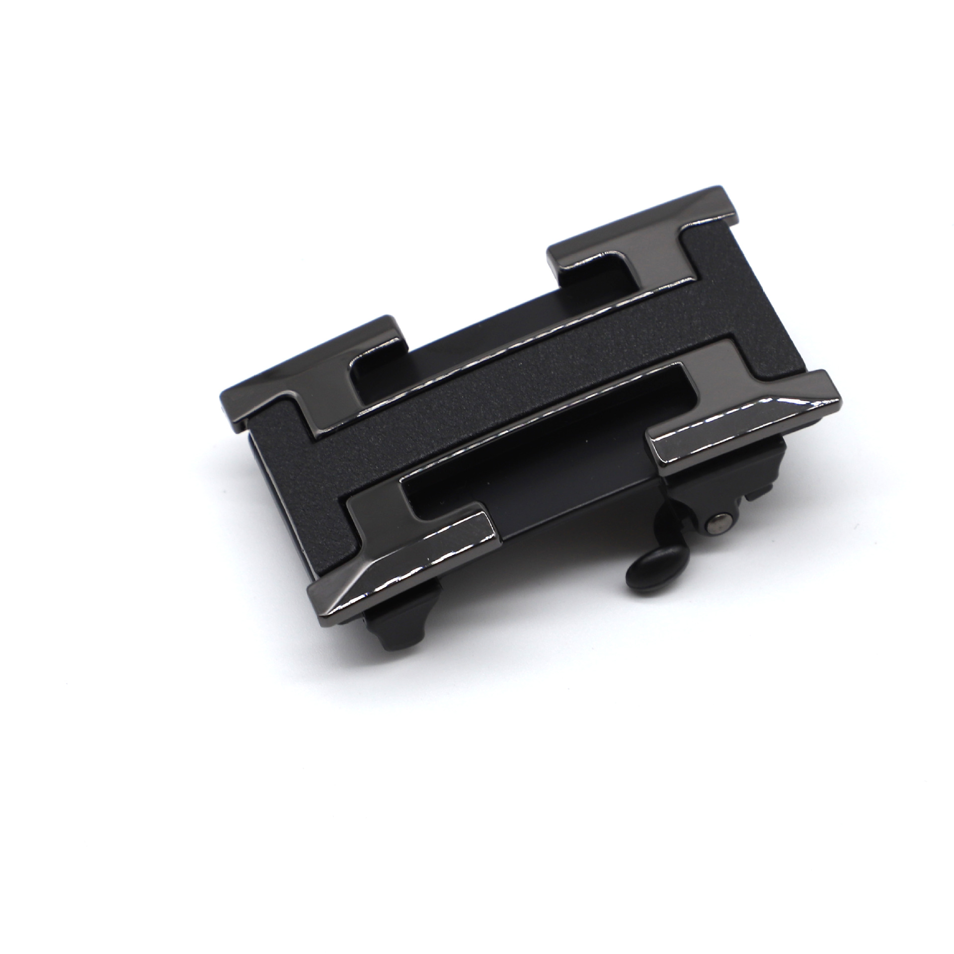 Fábrica de aleación sin dientes automático abrazadera de cinturón interna se puede personalizar con láser LOGO hombre cinturón abrazadera