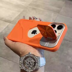 漏標磁吸対応 iPhone17promax レンズスタンド付きスマホケース 全面保護 Apple15 耐衝撃ケース
