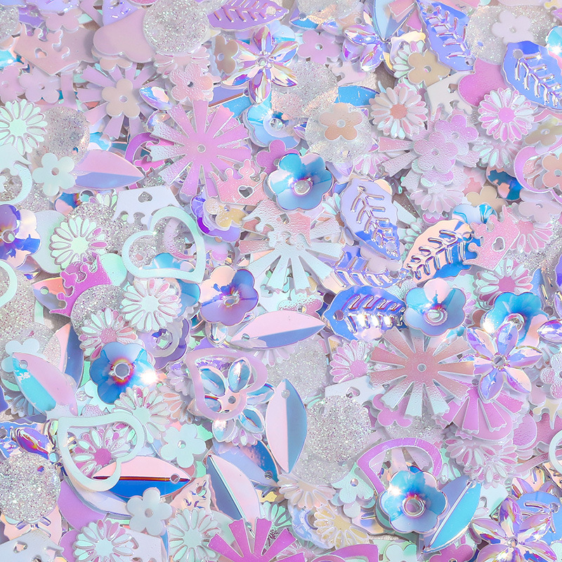 Color plateado lentejuelas nido pieza flash DIY material decorativo ropa Ropa Accesorios hecho en casa pendientes materiales accesorios image 69