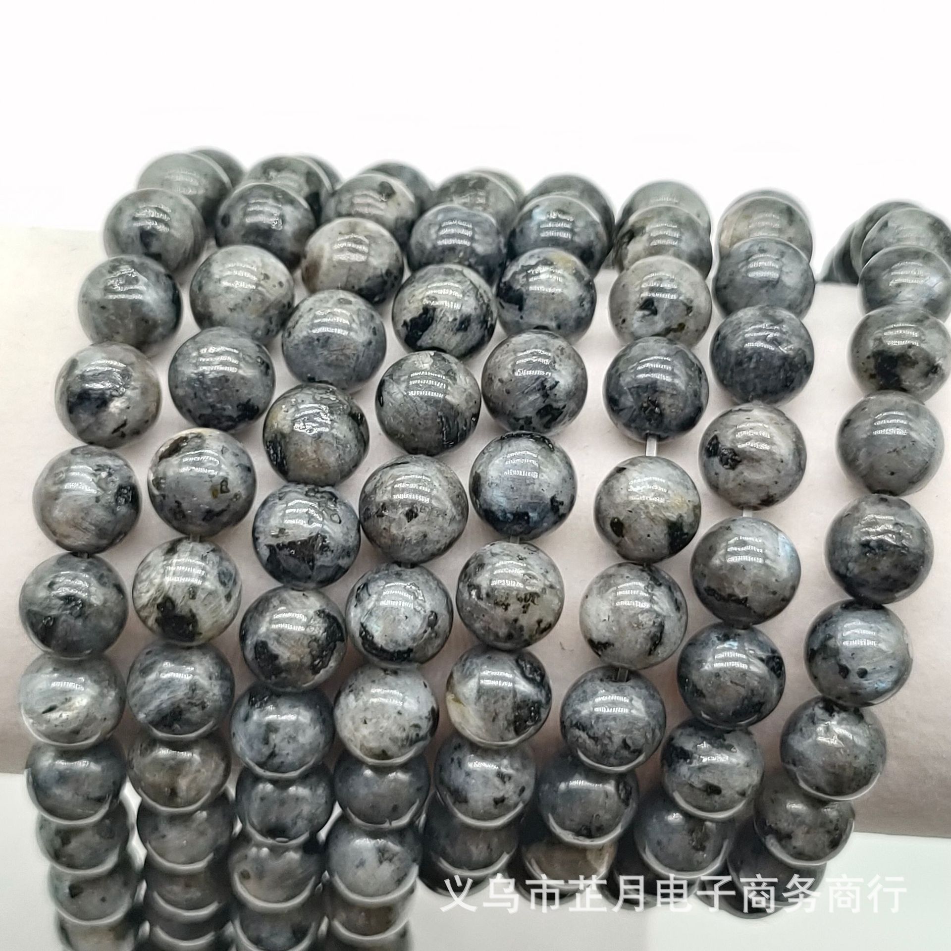 Labradorite, domestic black flash stone, loose beads for DIY jewelry, handmade stringing, wholesale of natural stone flash stone 