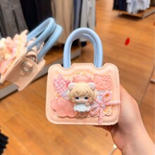 纯手工diy奶油胶正版娃盲盒手办斜挎包手提手拎口红包饰品包百搭