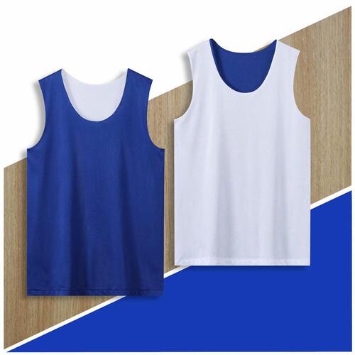 Custom Dual-Sided Basketball Jersey, Single Piece Top, Wearable on Both Sides, Sports Backless Tee, Running Loose-Fit Sleeveless Team Uniform, Printed Customization
