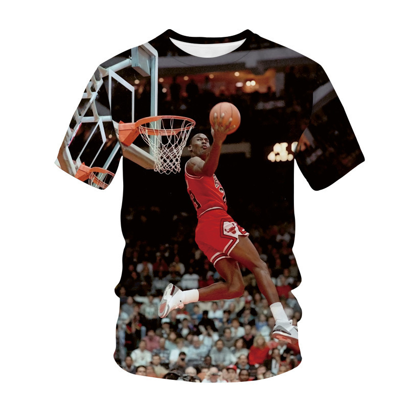 Factory a generation of Jordan 3DT shirt clothes printed 3dT shirt men's short sleeve round neck shirt factory outlet