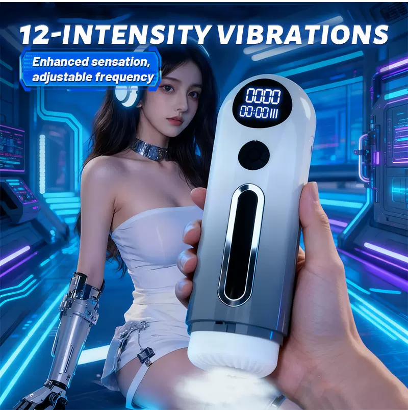 星夜飞机杯自动男用自慰器智能加温吮吸茎锻炼器情趣用品亚马逊批