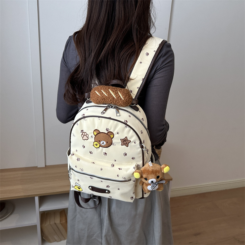2026 nuevo lindo oso mochila de gran capacidad para salir mochila ligera de alto valor de los estudiantes de clase mochila para mujeres