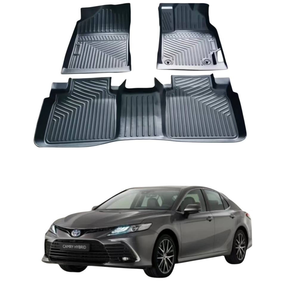 Es adecuado para la versión del puerto del timón derecho Camry XV50 2011 - 2016 personalización especial TPE almohadilla de pie para automóviles