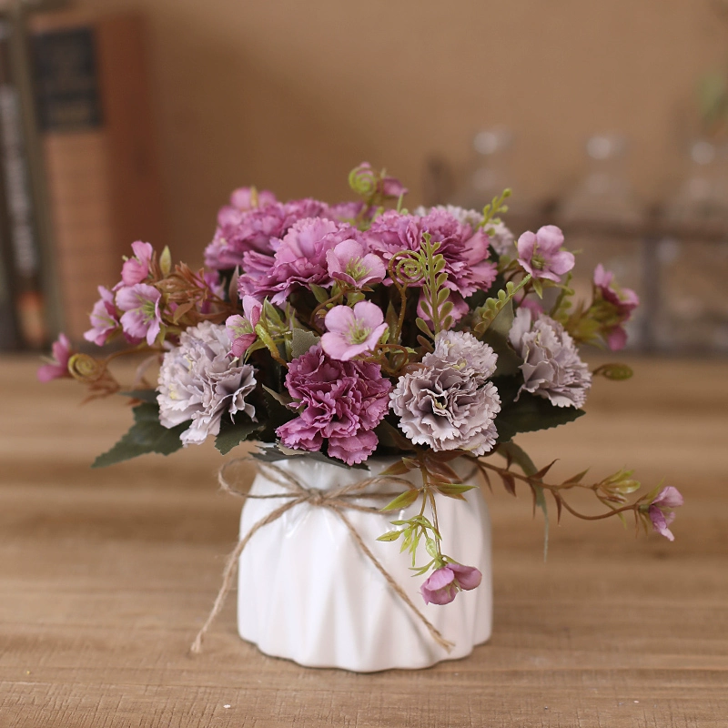 Nordic simulation flower decorative flower decorative flower room fake flowers fake flower plastic flower dining table flower bionic bionic flower bleaching flowers