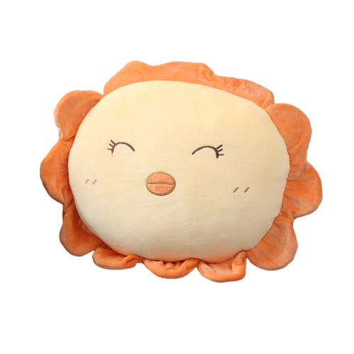 Cartoon flower pillow, bedside sofa cushion, office car cushion, blanket and pillow, two-in-one