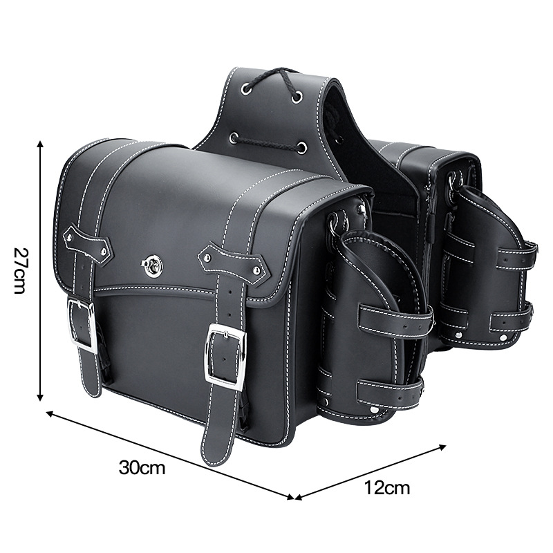 Electric Vehicle Motorcycle Modified Retro Universal Side Bag Saddle Bag Side Bag Rider Bag Waterproof Hanging Bag