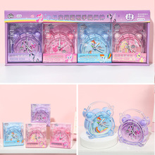 响指XZ-40122正版小马宝莉透明手提闹钟办公桌面打铃学生静音台钟