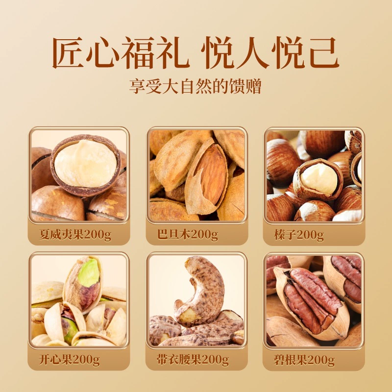 Новогодняя подарочная коробка с assorted орехами, сухофруктами и перекусами, подарочная коробка на Новый год