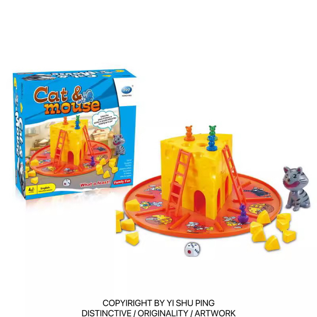 *Yishu* Educational Toys Tom and Jerry Game Cheese Battle Family Party Interactive Tabletop Game