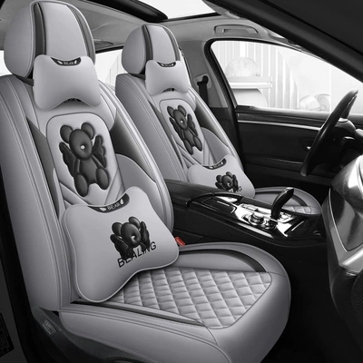 full leather cartoon car cushion: Four Seasons Pad