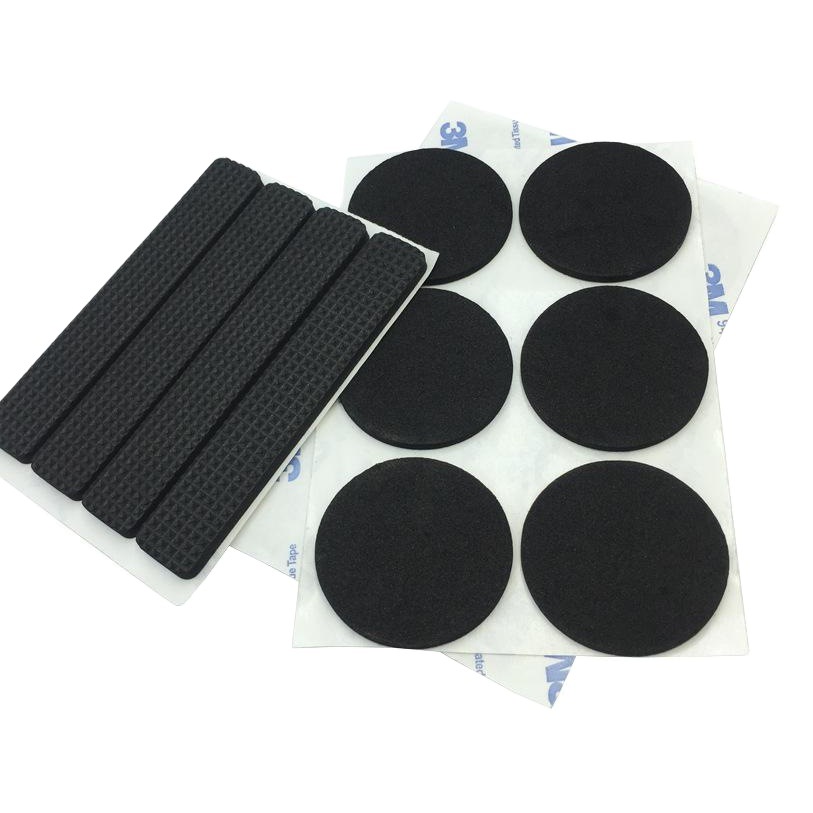 Almohadilla de pie de espuma EVA redonda autoadhesiva almohadilla de goma eva negra esponja cuadrada de espuma de doble cara junta adhesiva al por mayor