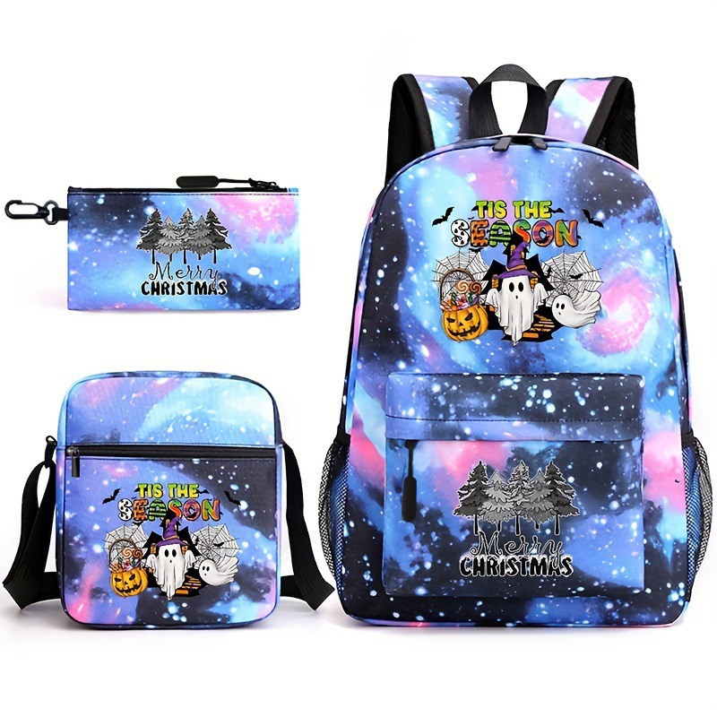 Mochila de tres piezas, mochila para hombres y mujeres, mochila a prueba de salpicaduras [una también es precio al por mayor] mochila de espalda protectora