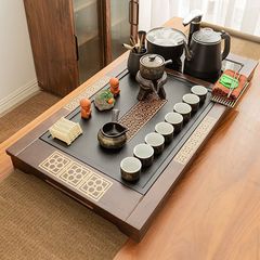 全自動大型ティートレイ、ティーテーブル、ティーセット、ホームリビングルーム、オフィスケトル、火傷防止オールインワンカンフーセット