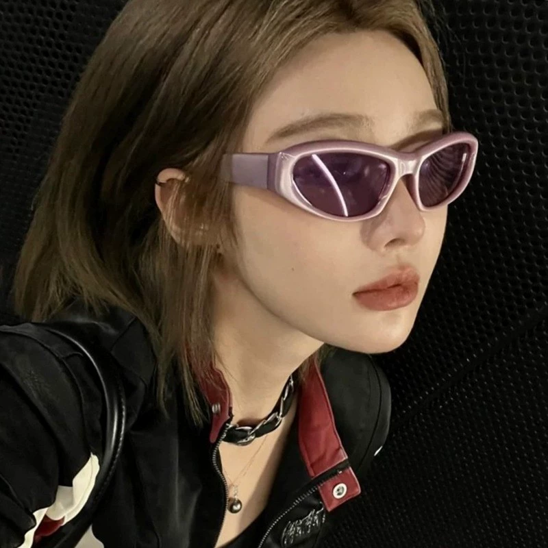 Солнцезащитные очки ретро-фуксия, стиль европейский Cat-Eye, легкие 15×5×2 см, UV линзы