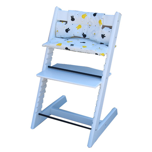Kids growth chair cushion, baby dining chair cushion, waterproof and diaper-proof pure cotton cushion, seat cushion for baby chair, baby chair accessories