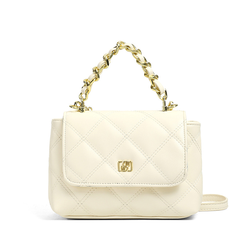 Bolso de mano de cadena de diamante popular para mujeres 2026 verano nuevo estilo de moda versátil bolso de hombro de alta calidad