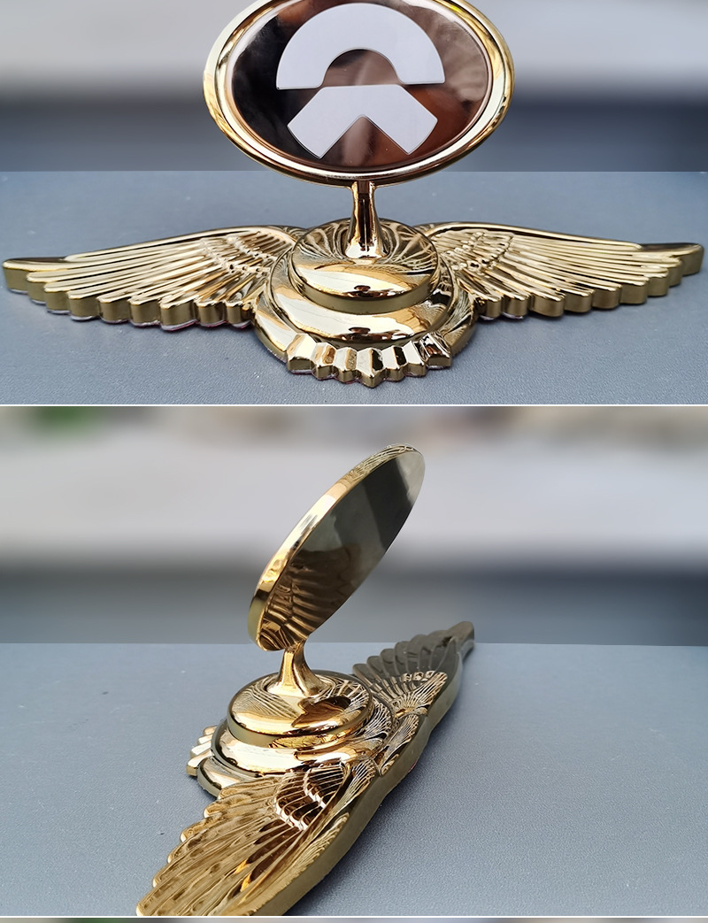 Applicable to Haver MG Volkswagen Car logo Vertical Standard Flying Eagle Standard Stainless Steel Metal Car Mark Engine Cover Vertical Standard