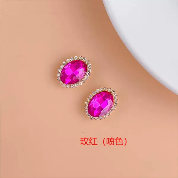 Oval rose red (1 pack of 100 pieces)